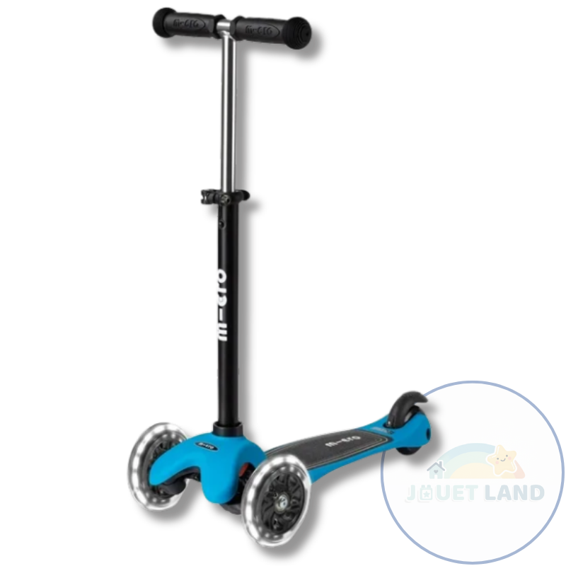 Scooter Micro Mini Deluxe Lite Azul con Luces LED